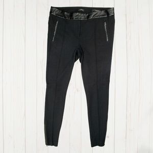 LOFT Marisa FAUX Leather Trim Super Skinny Legging